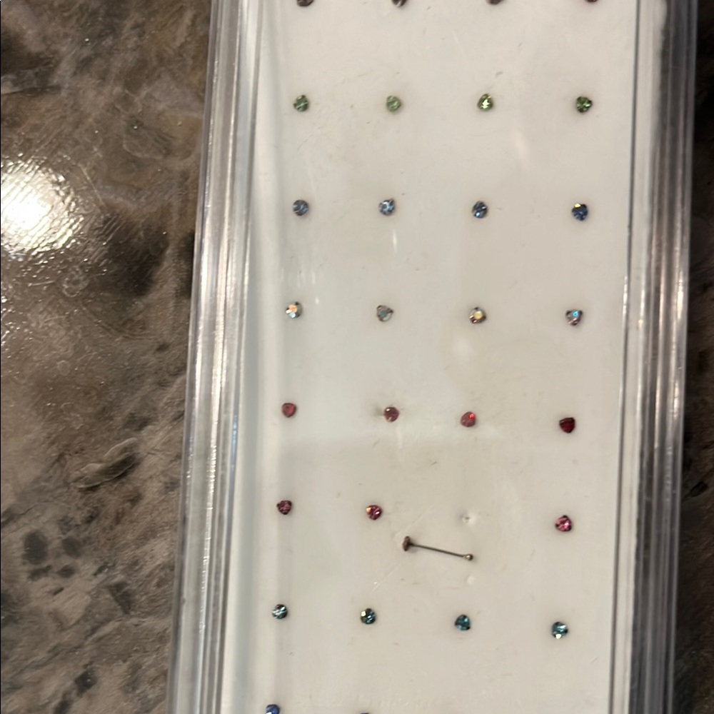 Multicolor Gemstone Stud Earrings Set